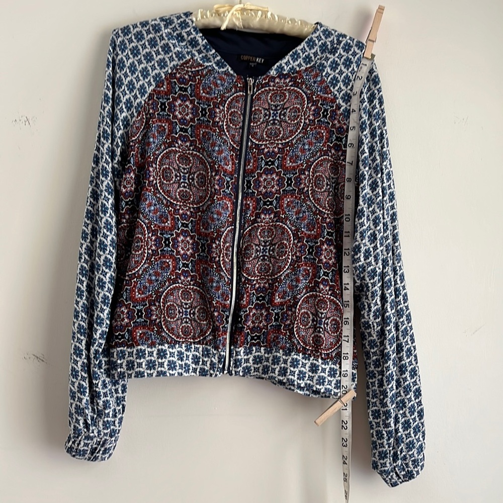 Copper Key Full Zip Top Size Small